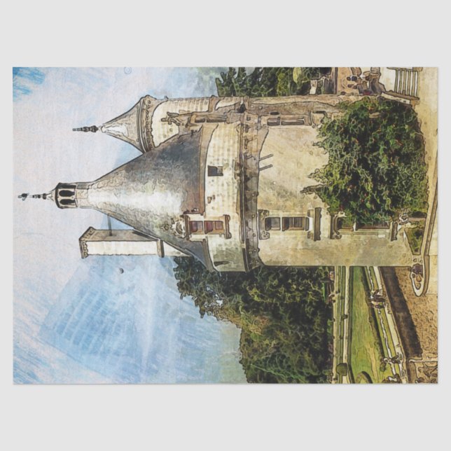 Beautiful Castle Tissue Paper (Front)