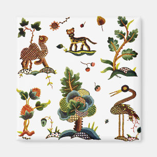 Beautiful Castlemaine Jacobean Embroidery Magnet