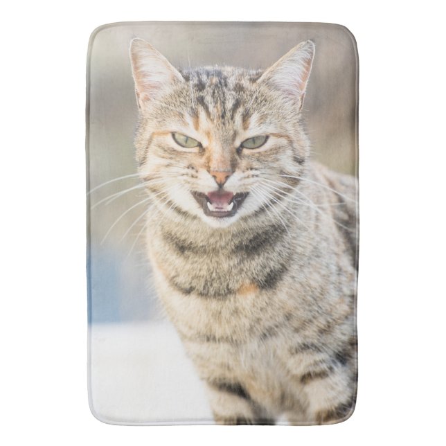 Beautiful cat bath mat (Front Vertical)