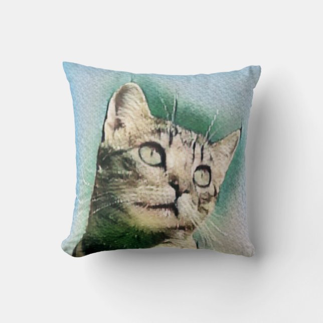 Beautiful Cat design Cushion (Front)