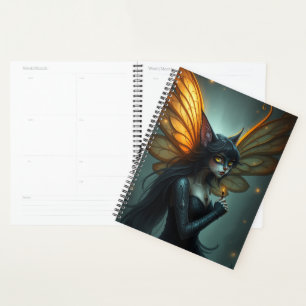 Beautiful Cat Fairy portrait Planner
