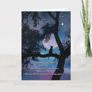 Beautiful Cat Poem Sympathy Card