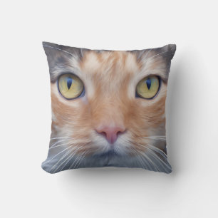 Beautiful Cat Sketch Throw Pillow