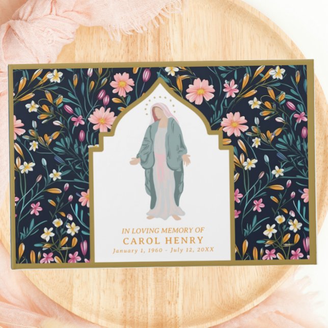 Beautiful Catholic Mary Loving Memory Guest Book (Creator Uploaded)