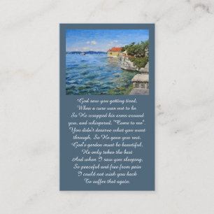 Beautiful Celebration of Life Prayer Card