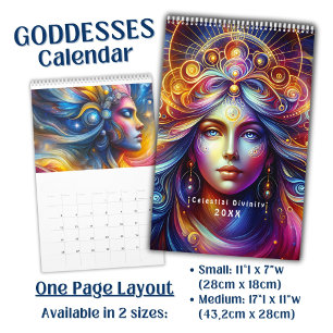 Beautiful Celestial Goddess Art - Calendar