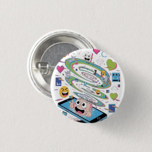 Beautiful Chaos 3 Cm Round Badge