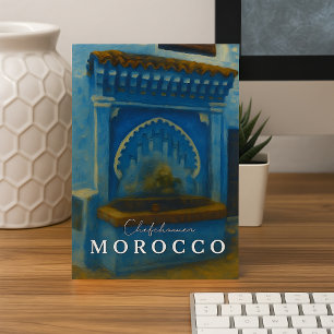 Beautiful Chefchaouen Morocco Blue City Postcard