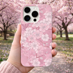 Beautiful Cherry Blossom Design - Pink Floral iPhone 16 Pro Case