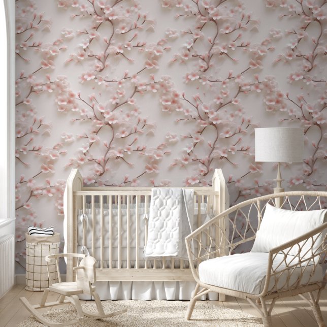 Beautiful Cherry Blossoms Pattern Wallpaper (Kids)