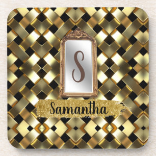 Beautiful Chic Girly Mirror Elegant Bday Gift Coaster