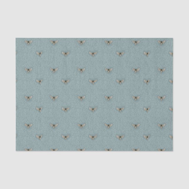Beautiful Chic Hand-Drawn Bee Pattern Tissue Paper (Front)