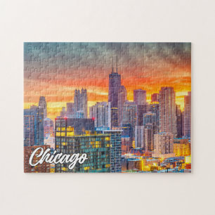 Beautiful Chicago, Illinois, United States Jigsaw Puzzle