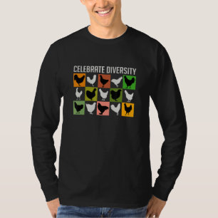 Beautiful Chickens Many Different Chicken Breeds F T-Shirt