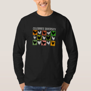 Beautiful Chickens Many Different Chicken Breeds F T-Shirt