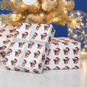 Beautiful Chihuahua Dog Christmas Pattern Wrapping Paper
