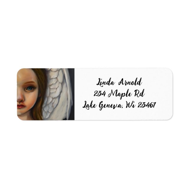 Beautiful Child Angel  Return Address Label (Front)