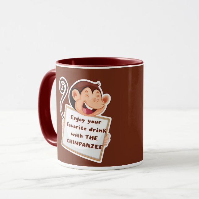 Beautiful Chimpanzee Mug (Front Left)