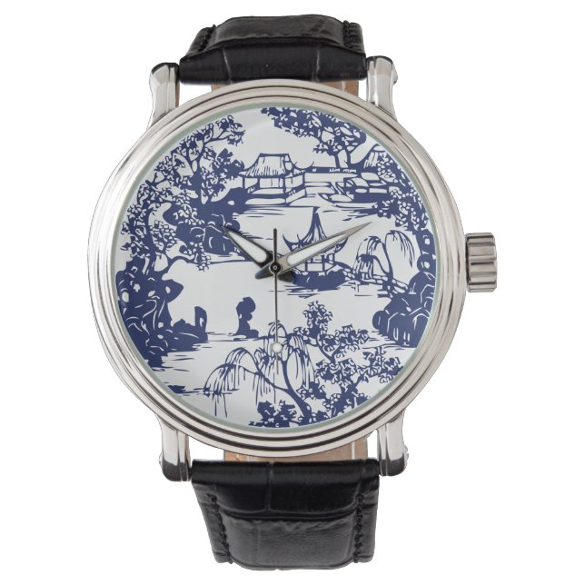 Beautiful Chinese Pagoda Landscape Watch (Front)