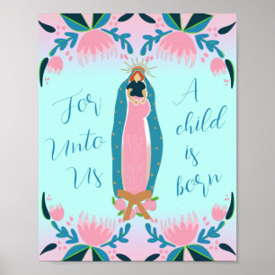 Beautiful Christian Christmas Nativity  Poster
