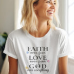 Beautiful Christian Inspirational quote T-Shirt<br><div class="desc">Beautiful Christian Inspirational quote T-Shirt. This trendy,  modern faith design is the perfect gift and fashion statement. #christian #religion #scripture #faith #bible #jesus</div>