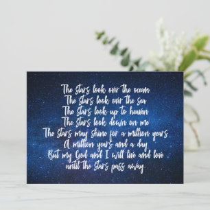 Beautiful Christian Prayer Night Sky Inspirational Card