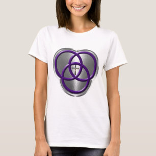 Beautiful Christian Trinity Rings with Cross T-Shirt