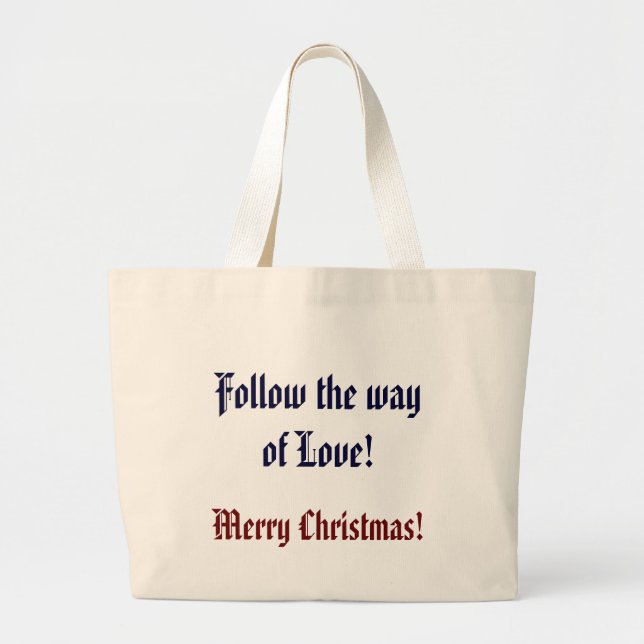Beautiful Christmas Bag! Large Tote Bag (Front)