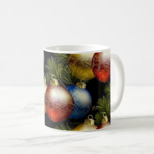 Beautiful Christmas Balls with Delicate Design Coffee Mug