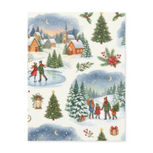 Beautiful Christmas card with Christmas pattern