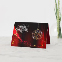 Beautiful Christmas Card with Warm Wishes