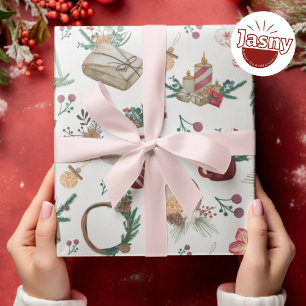 Beautiful Christmas Comfort Holiday Season Wrapping Paper