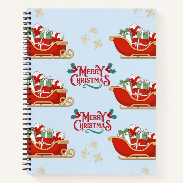Beautiful Christmas Design  Notebook (Front)