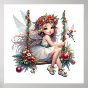 Beautiful Christmas Fairy  Poster