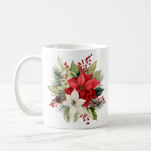 Beautiful Christmas floral bouquet Coffee Mug 