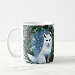 Beautiful Christmas Fox Coffee Mug
