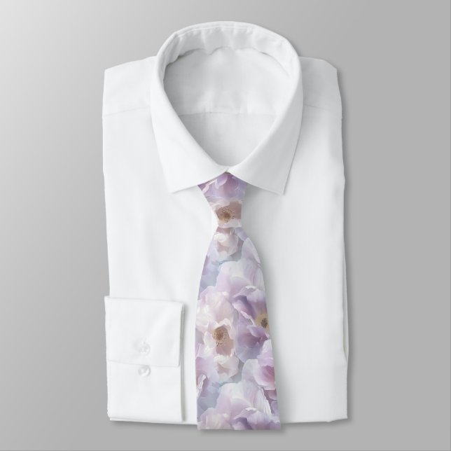 Beautiful Christmas Gift For Him Rose Tie (Tied)