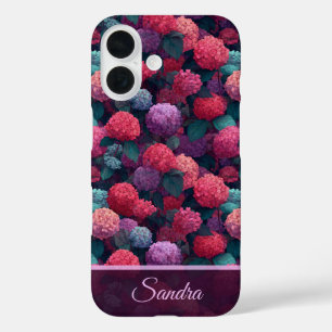 Beautiful Christmas Gift Hydrangeas Flower Name iPhone 16 Case
