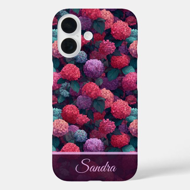 Beautiful Christmas Gift Hydrangeas Flower Name Case-Mate iPhone Case (Back)