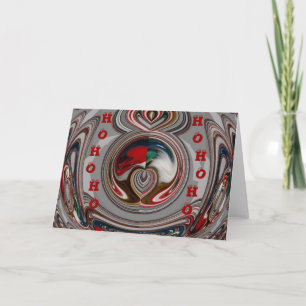 Beautiful Christmas Hearts Holiday Season Colours  Card