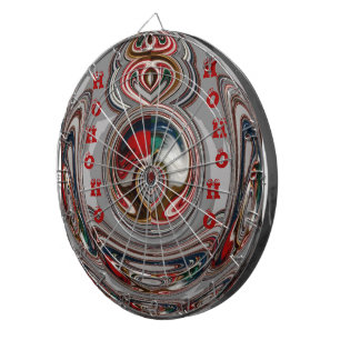 Beautiful Christmas Hearts Holiday Season Colours Dartboard