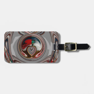 Beautiful Christmas Hearts Holiday Season Colours Luggage Tag