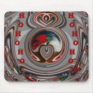 Beautiful Christmas Hearts Holiday Season Colours Mouse Pad