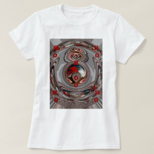 Beautiful Christmas Hearts Holiday Season Colours  T-Shirt