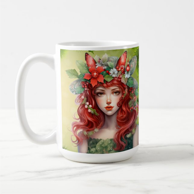 Beautiful Christmas Lady Mug (Left)