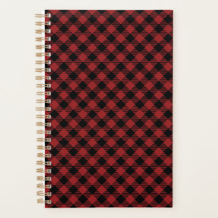 Beautiful Christmas Red Buffalo Plaid Planner