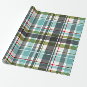 Beautiful Christmas Tartan Wrapping Paper