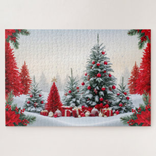 Beautiful Christmas Theme Landscape Jigsaw Puzzle