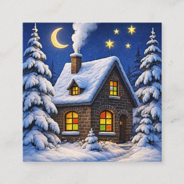 Beautiful Christmas themed Enclosure Card (Front)
