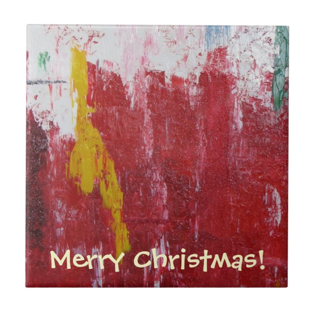 Beautiful Christmas Tile! Ceramic Tile (Front)